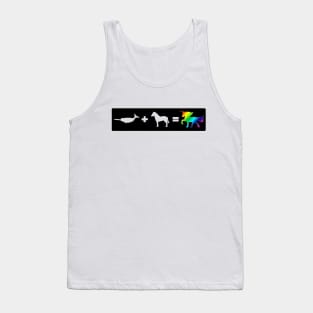 Narwhal + Horse = Unicorn (color) Tank Top